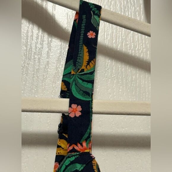 NWT Old Navy women's cross front poplin bralette size 2X banana tropical print - Picture 4 of 16